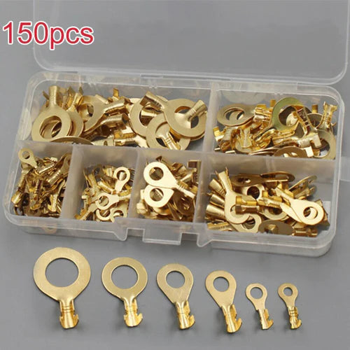 150pcs/set Round Terminal Block DJ431 O-type Lugs Terminals