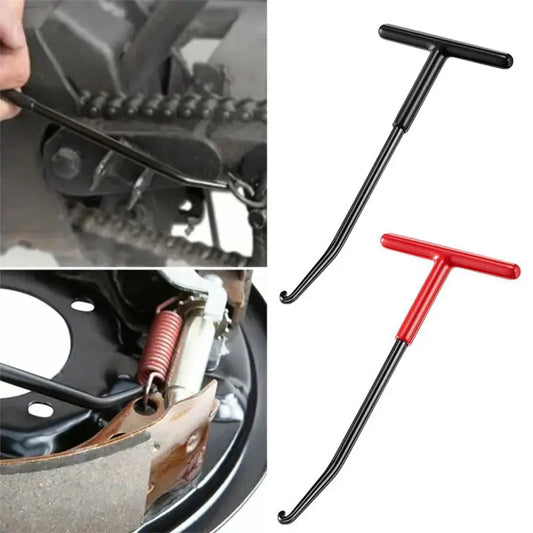 Motorcycle Exhaust Pipe Spring Hook T Shaped Hand-held Puller Repair